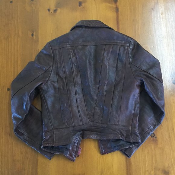 Vintage Bomber Leather Jacket Women's XS - Picture 4 of 16